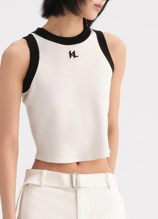 Майка karl lagerfeld белая черная