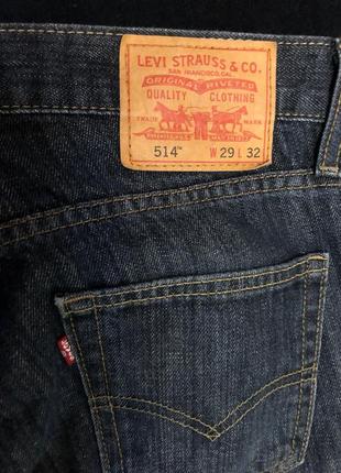 Джинси levi's 514 w29l32 оригінал чоловічі3 фото