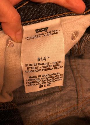 Джинси levi's 514 w29l32 оригінал чоловічі4 фото