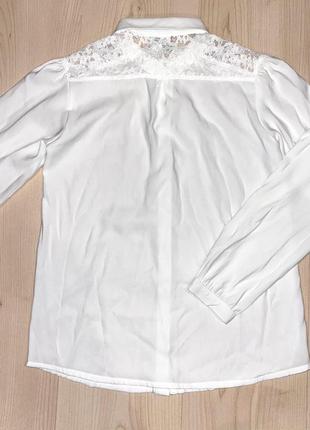 Блуза белая breeze girls2 фото