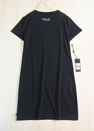 Платье karl lagerfeld с эйфелевой башней черное женское4 фото