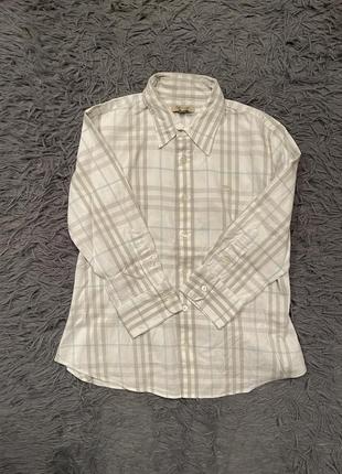 Burberry nova check стильна блузка сорочка в клітинку від преміум бренду1 фото