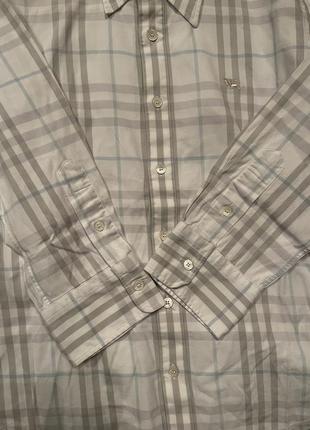 Burberry nova check стильна блузка сорочка в клітинку від преміум бренду9 фото