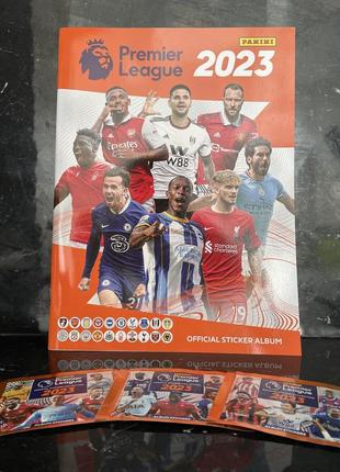 Журнал panini premier league 2023 + 3 пакетика наклейок