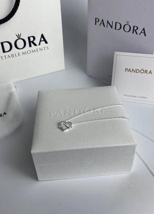 Pandora колье "блестящее сердце бесконечности"3 фото