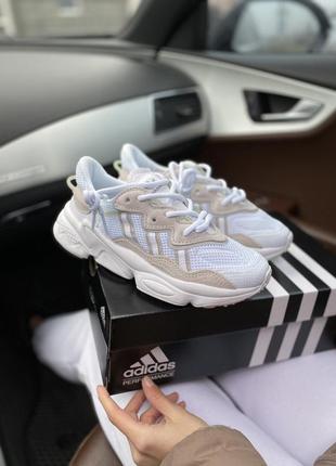 Кроссовки adidas ozweego white1 фото