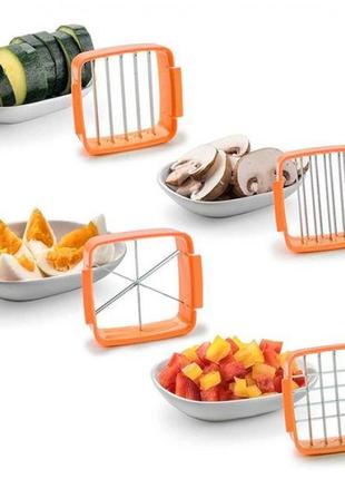 Овочерізка універсальна nicer dicer quick 5 в 1 з контейнером3 фото