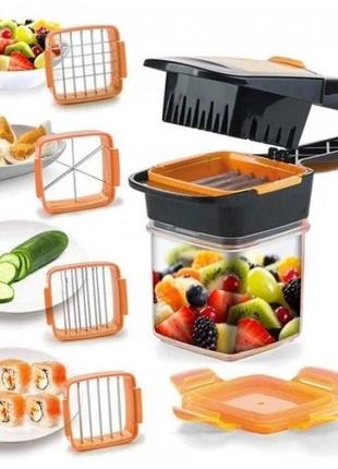 Овочерізка універсальна nicer dicer quick 5 в 1 з контейнером