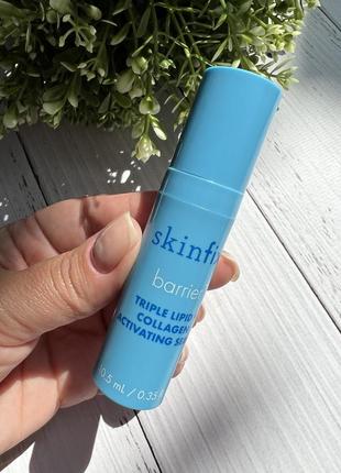 Skinfix barrier+ triple lipid + collagen + niacinamide activating serum 🩵🩵 с воротка-актививатор с коллагеном