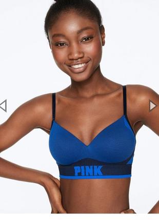 Спортивный топ victoria's secret pink cool & comfy bra1 фото