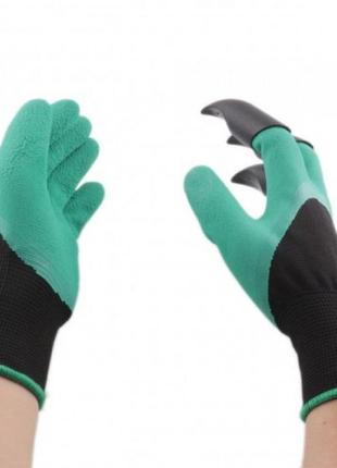 Садові рукавички з пазурами garden genie gloves6 фото