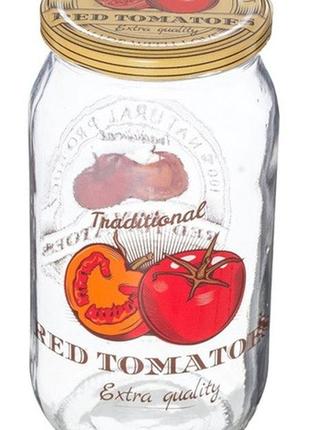 Банка herevin decorated jar-tomato 1 л (332377-051) tzp169