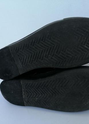 Ботинки кожаные с лаковыми вставками5 фото