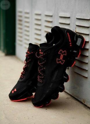 Кросівки under arm0ur scorpio running shoes black/red  кроссовки