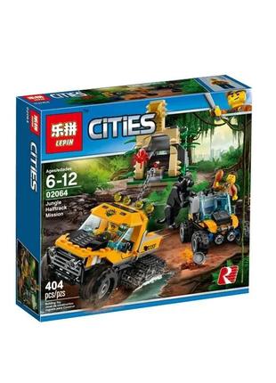 Конструктор lepin jungle halftrack mission 02064 місія: дослідження джунглів