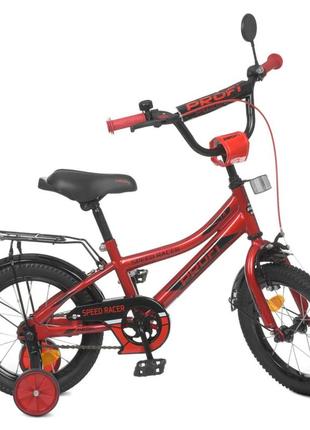Велосипед детский prof1 y14311 14 дюймов, красный melmil