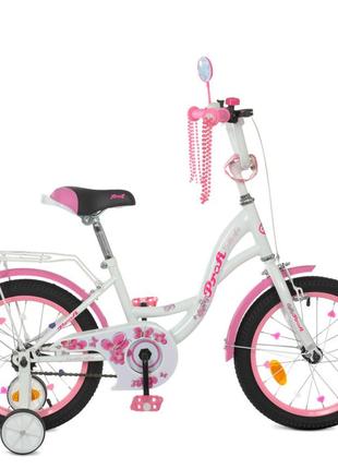 Велосипед детский prof1 y1625 16 дюймов, розовый melmil3 фото