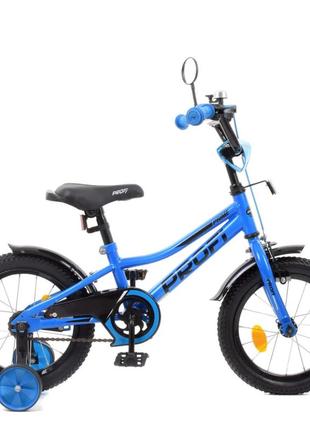 Велосипед детский prof1 y14223-1 14 дюймов, синий melmil3 фото