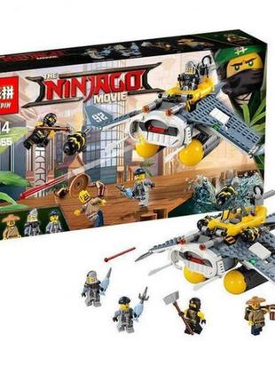 Конструктор lepin "ninjago movie" (06055) бомбардировщик морской дьявол, 364 детали