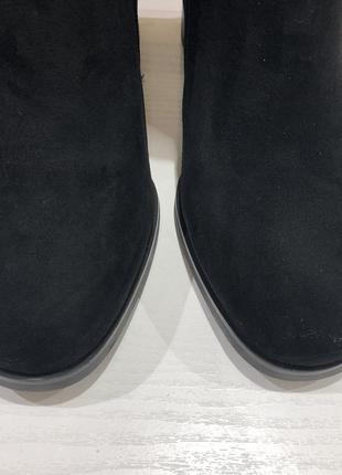 Сапоги женские зимние черные замшевые на каблуках akh012-2-w polann 31386 фото