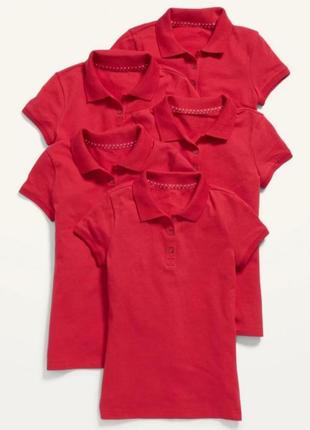 Old navy котоновая футболка поло школьная кофта лонгслив на девочку р.152 - 158 см