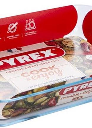 Форма с/к pyrex essentials стеклянная прямоугольная. 35x23x6см (2.7л) (234b000/7646) tzp192