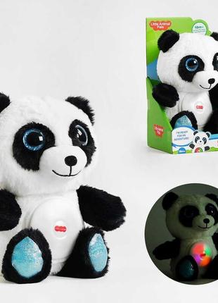 Нічник 1918-2 "панда", підсвічування, колискові, очі з глітерним напиленням, в коробці