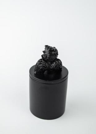 Аромасвічка cupid santal black 100% wood wax 165g 35h   nac 1036bl5 фото