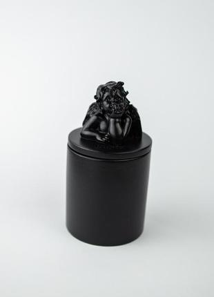 Аромасвічка cupid santal black 100% wood wax 165g 35h   nac 1036bl4 фото