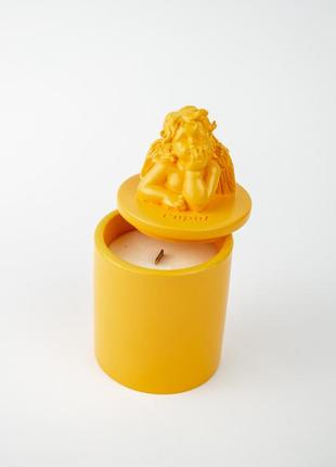 Аромасвічка cupid santal yellow 100% wood wax 165g 35h   nac 1032y3 фото