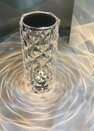 Настольная светодиодная кристаллическая лампа rgb9 фото