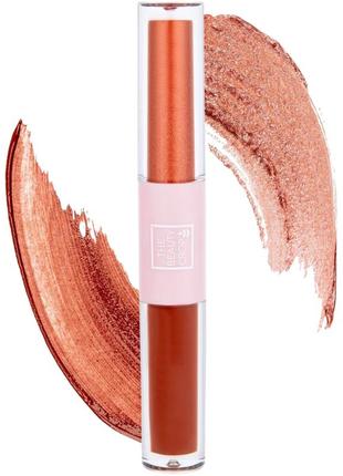 Рідкі тіні 2 в 1 the beauty crop liquid eyeshadow duo cinnamon and fudge 2 х 2 мл