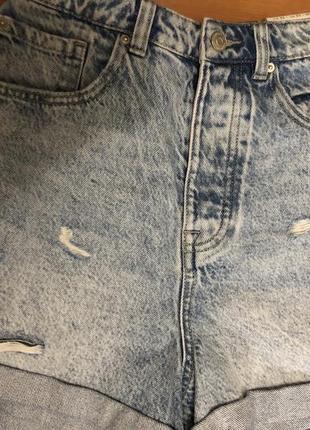 Новые джинсовые шорты stradivarius2 фото