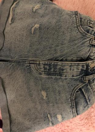 Новые джинсовые шорты stradivarius4 фото