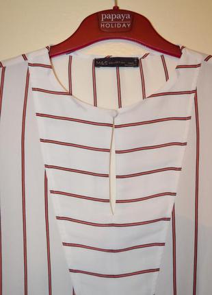 Нежная блузка в вертикальную полосочку, 6 размер3 фото
