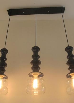 Люстра подвеска фигурная на 3 лампы