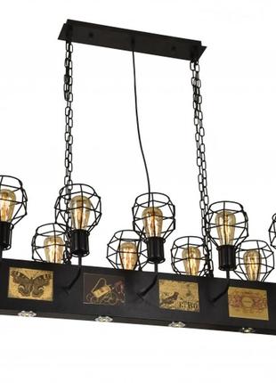 Люстра на 10 ламп в ретро дизайне