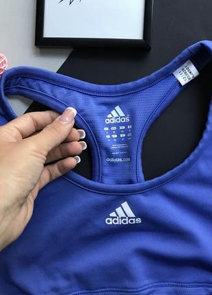 Оригинальный фиолетовый сиреневый спортивный топ adidas / майка adidas