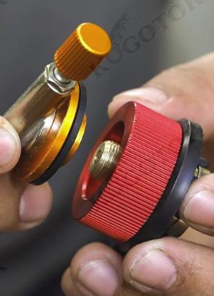 Переходник из резьбы на цанге для газовой горелки. переходник на цанговый баллон