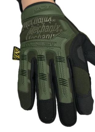 Тактические перчатки mechanix m-pact олива