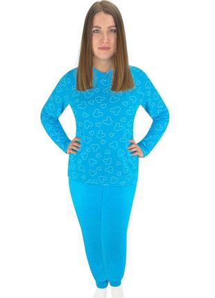 Пижама женская микки капитон 48 бирюзовый (5603)