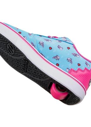 Роликові кросівки heelys x minecraft pro 20 aqua pink black (32)4 фото