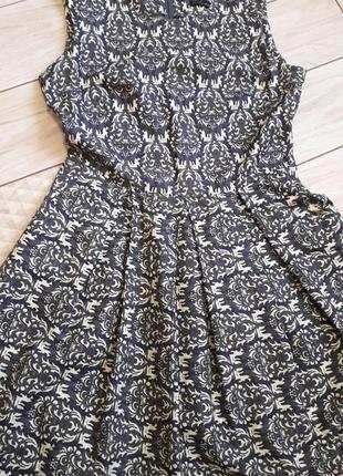 Платье с поясом джинсовое в складку кукольное3 фото