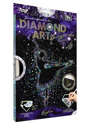 Комплект креативної творчості dar-01 "diamond art" (балерина) від lamatoys