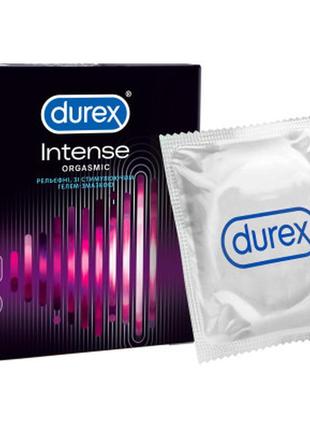 Презервативы durex intense orgasmic рельефные со стимул. гелем-смазкой 3 шт. (5052197056068) - топ продаж!