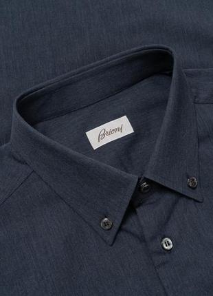 Brioni dark blue shirt  чоловіча сорочка