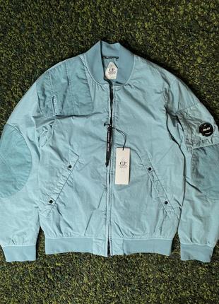 Куртка palace x c.p. company bomber jacket blue (new) | original