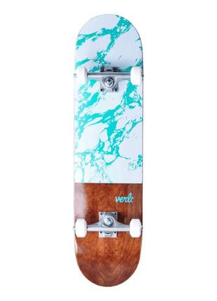Verb скейтборд marble dip complete skateboard 8" - white (frd.037562)1 фото