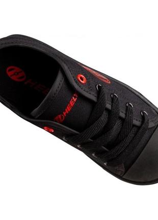 Роликові кросівки heelys classic x2 he100969 black red logo canvas (30)2 фото