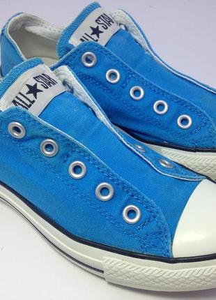 Converse all star слипоны кеды голубые унисекс 22.5-23 см